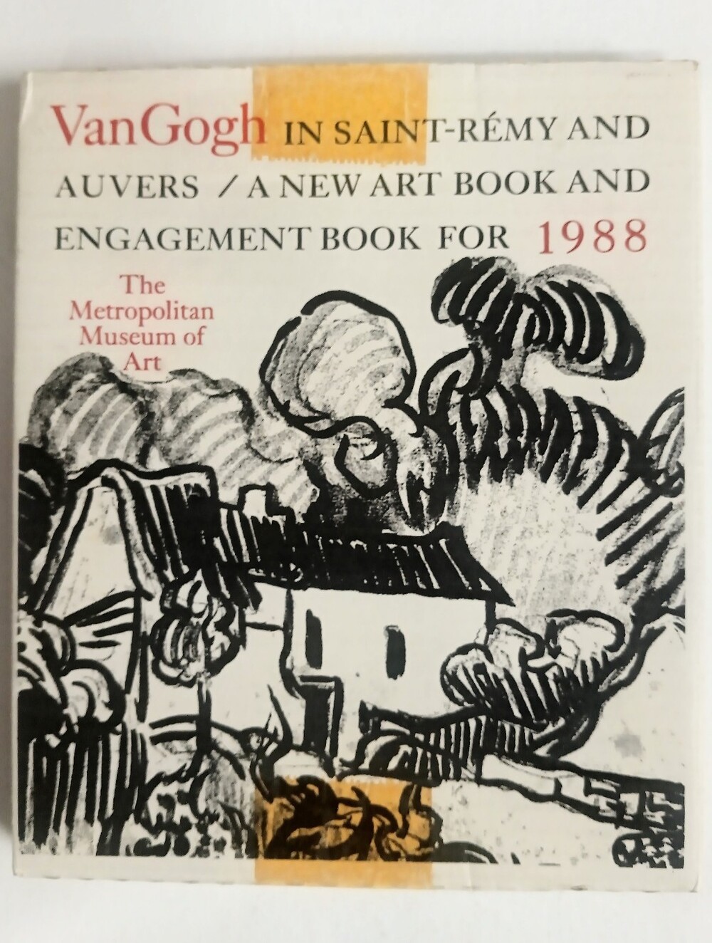 Vintage 1988 Van Gogh Engagement Book Metropolitan Museum Art Original Box